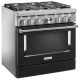 KitchenAid 36 inch Dual Fuel Range (KFDC506JBK)