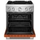 KitchenAid 30 inch Orange Dual Fuel Range (KFDS930SSC)