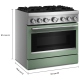 KitchenAid 36 inch Dual Fuel Range (KFDS936SDC)
