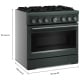 Cuisinière à Biénergie KitchenAid 36 pouce (KFDS936SJP)