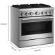 Cuisinière à Biénergie KitchenAid 36 pouce (KFDS936SSS)