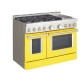 Cuisinière à Gaz Jaune KitchenAid (KFGC558JYP)