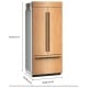 KitchenAid KBFN536TPA 36 inch 20.8 cu. ft. Custom Panel Ready French Door Refrigerator