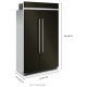 KitchenAid KBSN708MBS Built In Refrigerator