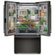 KitchenAid 36 inch 24.3 cu. ft. Black French Door Refrigerator (KRFC236SBE)