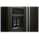 KitchenAid 36 inch 22.7 cu. ft. Black Stainless Steel Side by Side Refrigerator (KRSC703HBS)