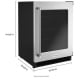 KitchenAid Stainless Steel Under Counter Refrigeration (KURR214KSB)