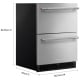 Réfrigérateur sous comptoir KitchenAid KURT524SSB