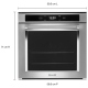 Four encastré KitchenAid YKOSC504PPS 24 pouce