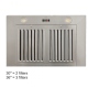 Kobe Stainless Steel Range Hood (CHX8130SQB-2)