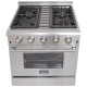 Cuisinière à Biénergie Inox Kucht (KRD306F)