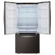 LG 33 inch 24 cu. ft. Black Stainless Steel French Door Refrigerator (LRFCS2503D)