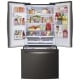 LG 33 inch 24.5 cu. ft. Black Stainless Steel French Door Refrigerator (LRFXS2503D)