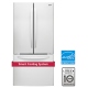 LG 33 inch 23.6 cu. ft. White French Door Refrigerator (LFC24786SW)
