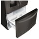 LG 36 inch 27.9 cu. ft. Black Stainless Steel French Door Refrigerator (LFXS28968D)