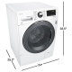 Laveuse frontale Blanc LG (WM1388HW)