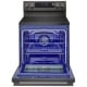 LG 30 inch Black Stainless Steel Electric Range (LREN6325ZE)