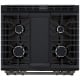 Cuisinière à Gaz Inox noir LG (LSGL6335Z)