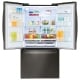 LG 36 inch 22 cu. ft. Black Stainless Steel French Door Refrigerator (LFXC22526D)