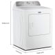 Sécheuse électrique Blanc  (YMED5605RW)