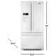 Maytag 33 inch 21.7 cu. ft. French Door Refrigerator