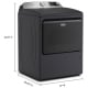 Sécheuse électrique  YMED6205RF 7.4 pi. cu. Avec conduit d'évacuation