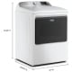 Sécheuse électrique Blanc Maytag (YMED6205RW)