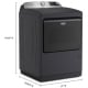  7.4 cu. ft. Vented Black Stainless Steel Electric Dryer (YMED7205RF)