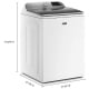 Maytag 5.4 cu. ft. White Top Load Washer (MVW6230HW)