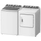 Sécheuse électrique Midea 6.7 pi. cu. Avec conduit d'évacuation (MLE47C4AWW)