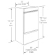 Monogram 36 inch Custom Panel Ready 21.3 cu. ft. Panel Ready Built In Refrigerator (ZIC360NNLH)
