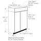 Monogram 42 inch Custom Panel Ready 25.2 cu. ft. Panel Ready Built In Refrigerator (ZIS420NNII)