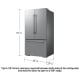 Samsung RF70H25KERAA 36 inch 25 cu. ft. French Door Refrigerator