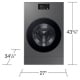 Samsung WD53DBA900HZ 5.3 cu. ft. All-in-One Washer Dryer Combo