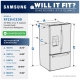 Samsung 36 inch 22.5 cu. ft. French Door Refrigerator (RF23HCEDBSG)