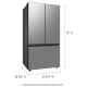 Samsung Bespoke RF24BB6200QLAA 36 inch 23.9 cu. ft. French Door Refrigerator