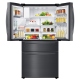 Samsung 33 inch 24.7 cu. ft. Black Stainless Steel French Door Refrigerator (RF25HMIDBSG)