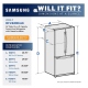 Samsung RF260BEAEWW French Door Refrigerator