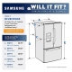 Samsung RF28HFEDBWW 28.1 cu. ft. French Door Refrigerator
