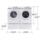  7.5 cu. ft. Ventless - Heat Pump White Electric Dryer (DV45DG6000HWAC)