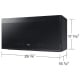 Samsung Black Stainless Steel Over the Range Microwave (ME21DG6500MTAC)