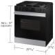 Samsung Bespoke NSG6DG8300SRAA 30 inch Gas Range