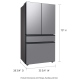 Samsung Bespoke RF23BB8200QLAA 36 inch 22.9 cu. ft. Custom Panel Ready Refrigerator