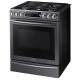 Samsung 30 inch Black Stainless Steel Gas Range (NX58K9500WG)