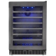 Silhouette Black Stainless Steel Under Counter Wine Refrigeration (SSWC056D1B-S)