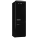 Smeg 24 inch 11.7 cu. ft. Black Bottom Freezer Refrigerator (FAB32UBLRN)