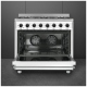 Smeg 36 inch White Gas Range (C36GGBU)