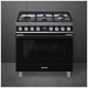 Smeg CPF36UGMBL Dual Fuel Range