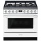 Smeg 36 inch White Dual Fuel Range (CPF36UGMWH)