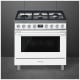 Smeg CPF36UGMWH Dual Fuel Range